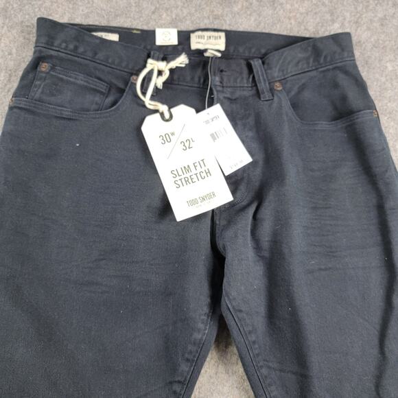 Todd Snyder Slim Fit Garment Dyed Stretch Jeans size 30x32 Charcoal Grey *Read* - Picture 3 of 12